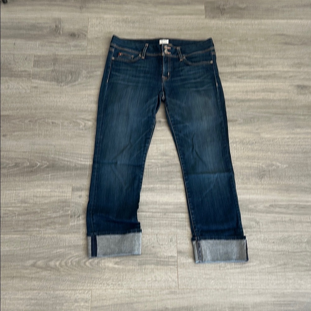 Hudson Women's cuffed Blue Jeans. Size 30
